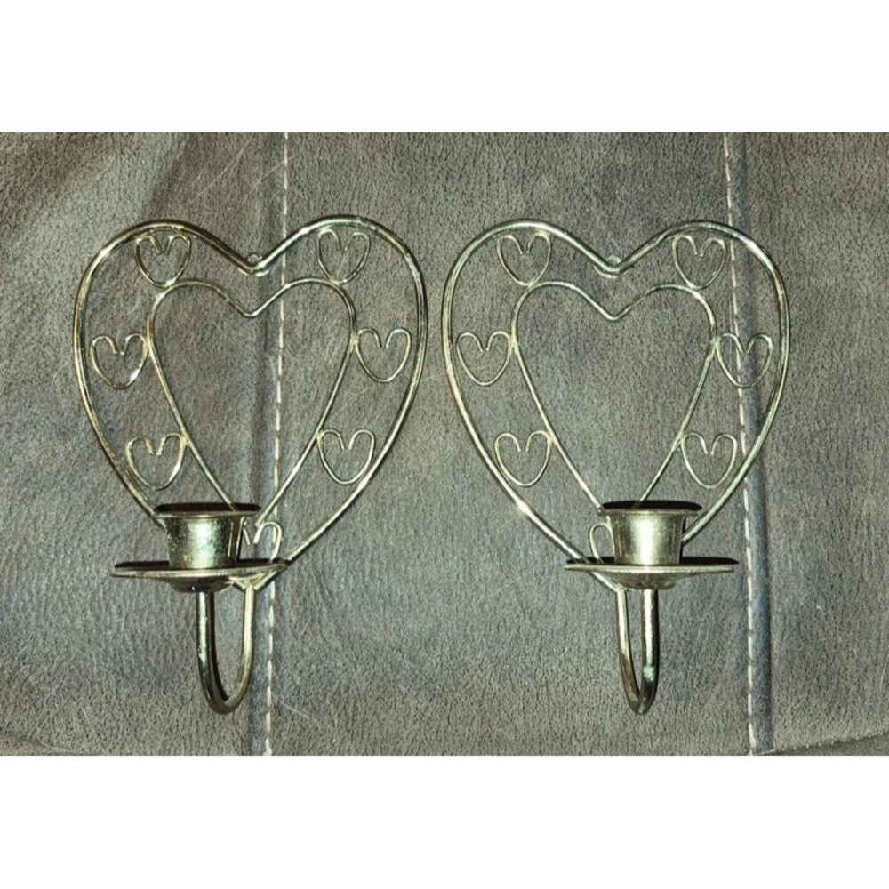 HOMCO Heart Sconces